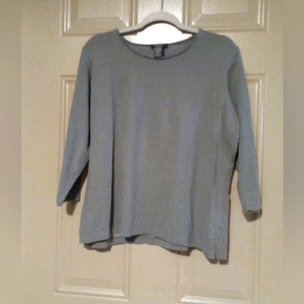 VAN  HEUSEN Women 3/4 Sleeve T Shirt Size XL